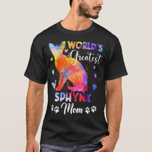 World Greatest Colourful Sphynx Cat Mum Kitten T-Shirt
