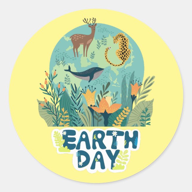 World Health Day Health For All Classic Round Sticker (Front)