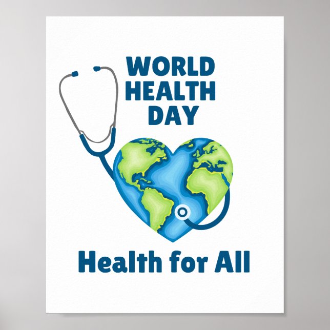 World Health Day Health For All Poster (Front)
