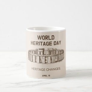 World Heritage Day 2023 Heritage Changes Coffee Mug