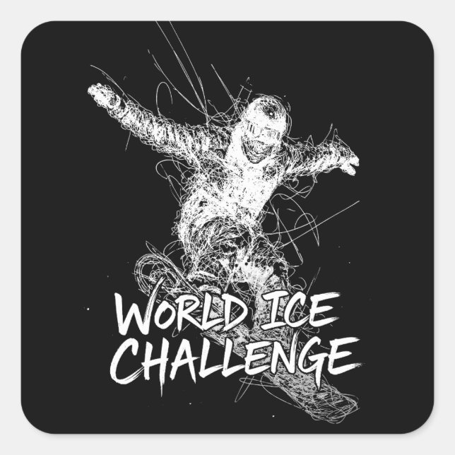 World Ice Challenge Square Sticker (Front)