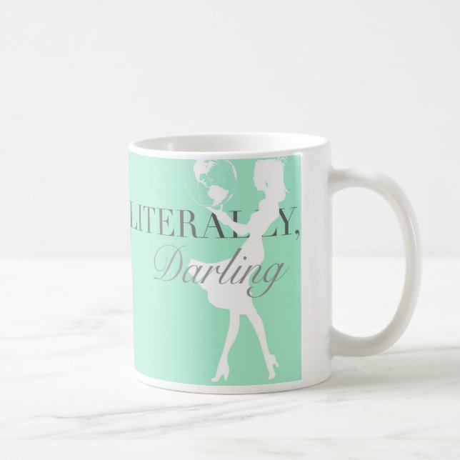World in her hands- Literally, Darling mug (Right)