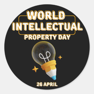 World Intellectual Property Day Classic Round Sticker