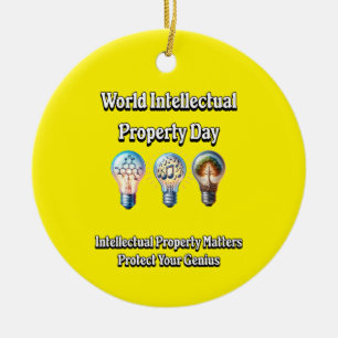 World Intellectual Property Day:Protect The Genius Ceramic Ornament