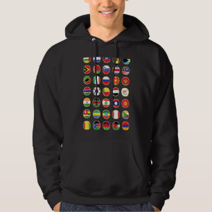 World International Flags Of The Countries Of The Hoodie