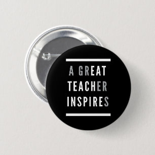 World International Teachers Day Eat Teach Inspire 6 Cm Round Badge