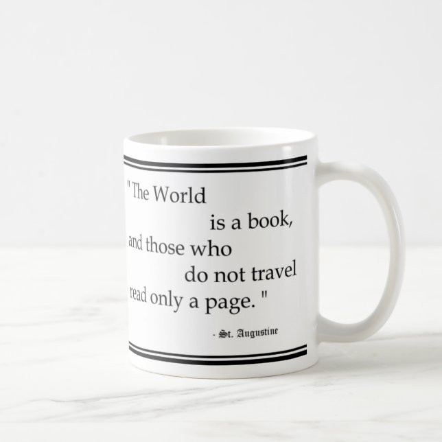 "World is a book..." Mug (Right)
