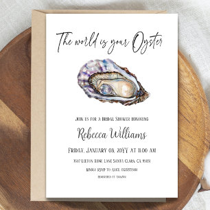 World is Your Oyster Pearl Bridal Shower Invitation