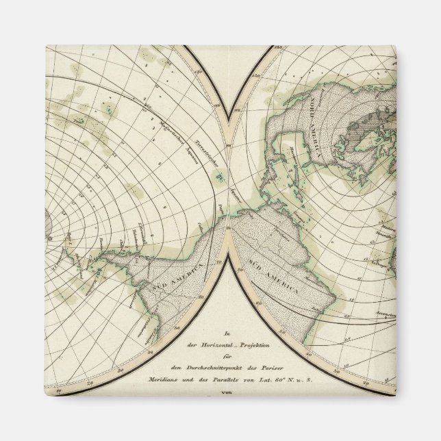 World isodynamic lines magnet (Front)