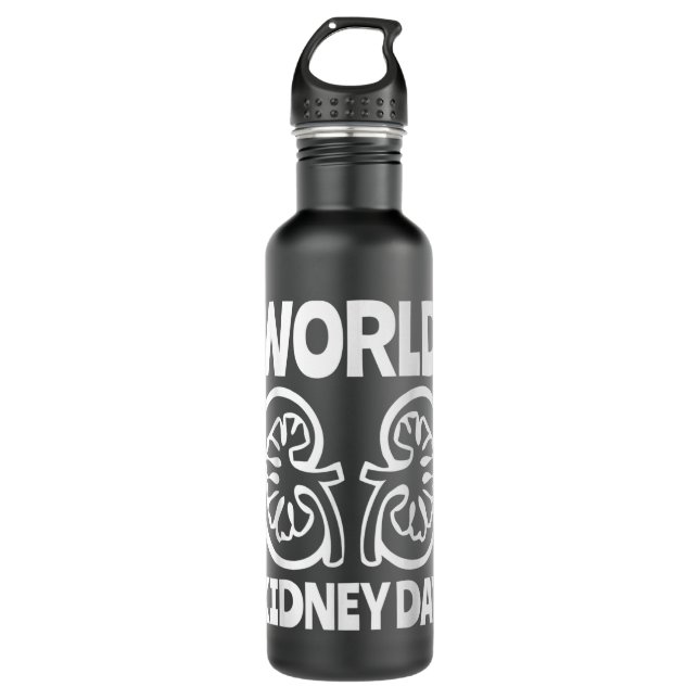 World Kidney Day Public Awareness 710 Ml Water Bottle (Front)