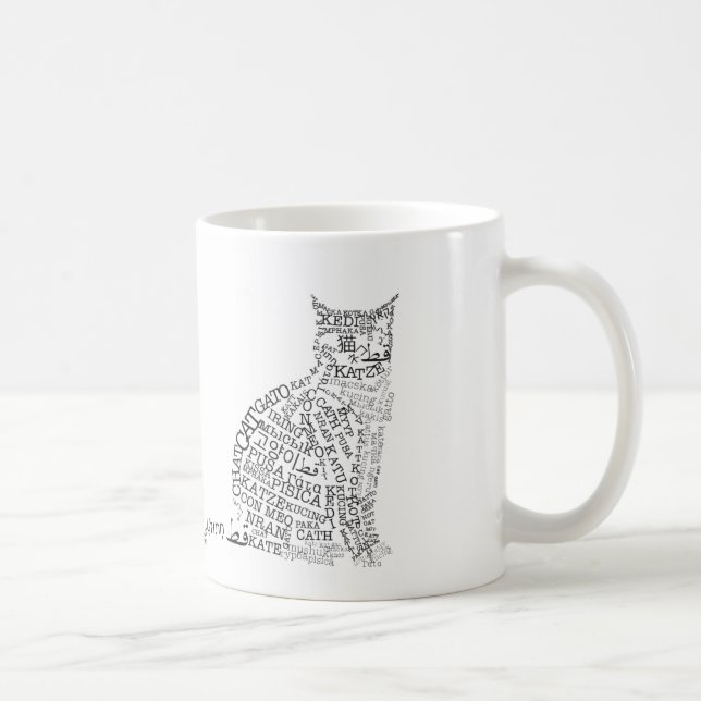 World Languages Cat Mug (Right)