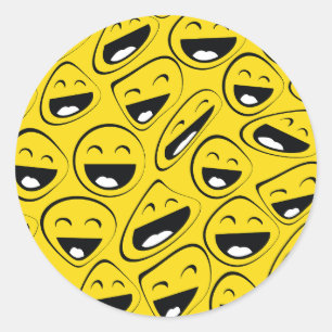 World Laughter Day May Classic Round Sticker