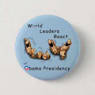 World Leaders React (Obama) 6 Cm Round Badge