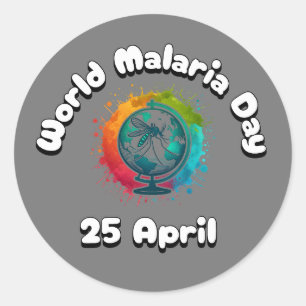 World Malaria Day Classic Round Sticker