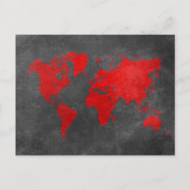world map 11 postcard (Front)