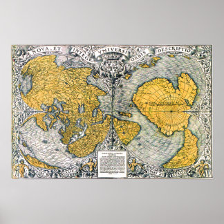 World Map 1531 Poster