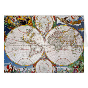 WORLD MAP, 17th CENTURY