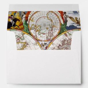 WORLD MAP, 17th CENTURY Envelope