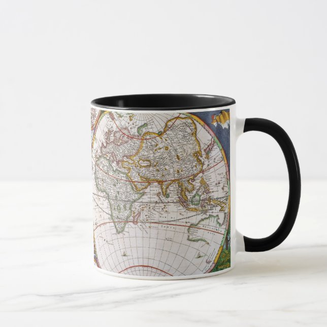 WORLD MAP, 17th CENTURY Mug (Right)