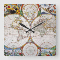 WORLD MAP, 17th CENTURY
