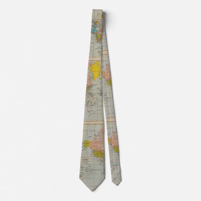World Map 1910 #2 Tie (Front)