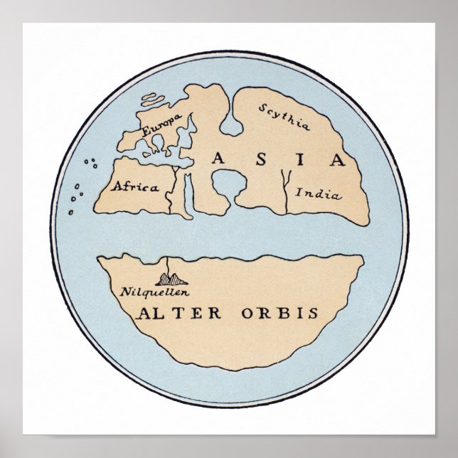 WORLD MAP, 1ST CENTURY POSTER (Front)