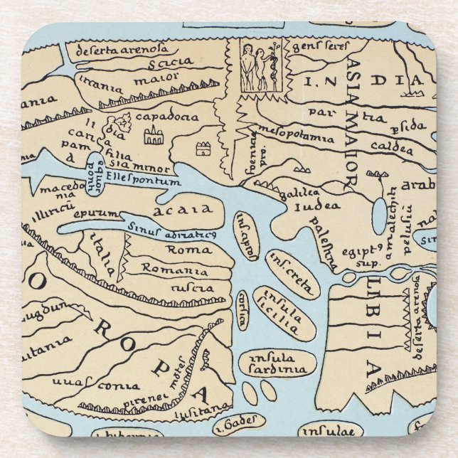 WORLD MAP 2ND CENTURY COASTER (Front)