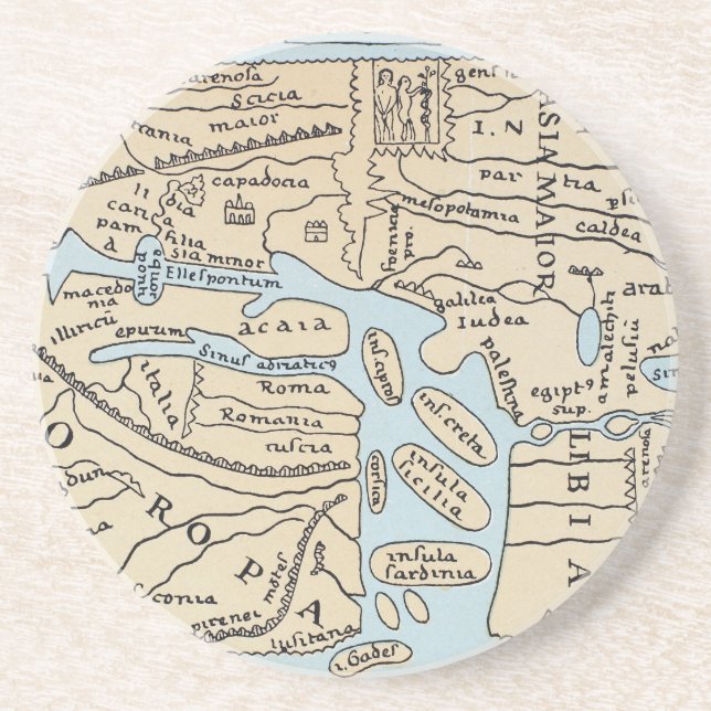 WORLD MAP 2ND CENTURY COASTER (Front)