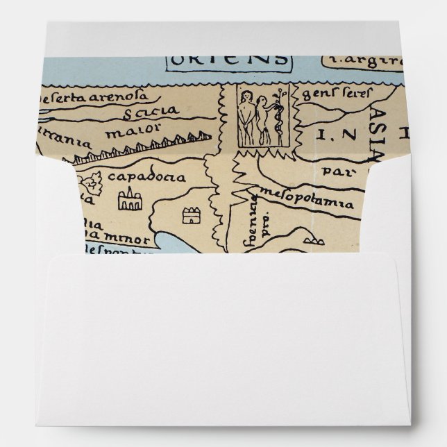 WORLD MAP 2ND CENTURY ENVELOPE (Back (Bottom))