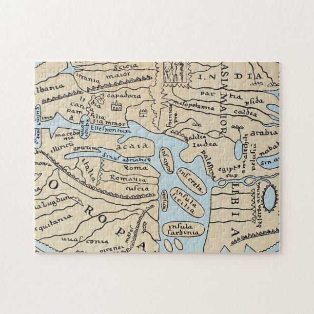 WORLD MAP 2ND CENTURY JIGSAW PUZZLE (Horizontal)