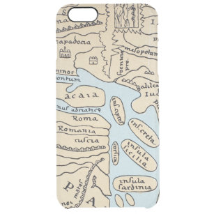 WORLD MAP 2ND CENTURY CLEAR iPhone 6 PLUS CASE