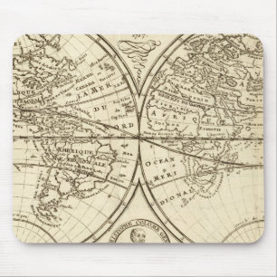 World Map 4 Mouse Pad