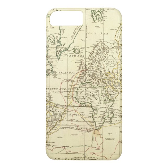 World Map 5 Case-Mate iPhone Case (Back)