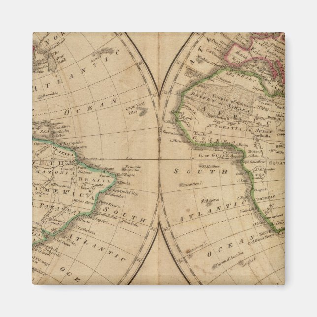 World Map 7 Magnet (Front)