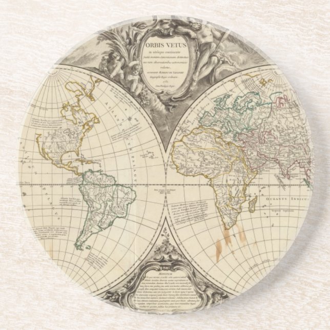 World Map 8 Coaster (Front)