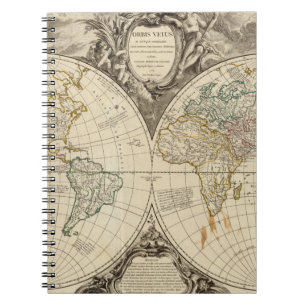 World Map 8 Notebook