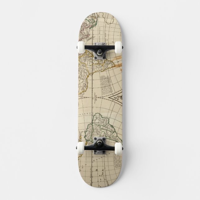 World Map 8 Skateboard (Front)
