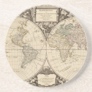 World Map 9 Coaster