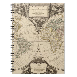 World Map 9 Notebook