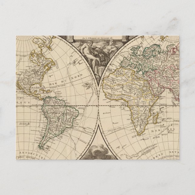 World Map 9 Postcard (Front)