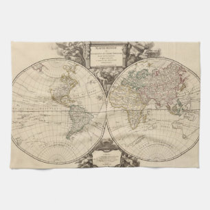 World Map 9 Tea Towel