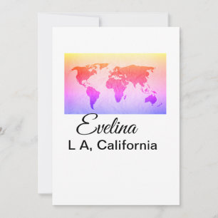 World map add name text place country city text mi holiday card