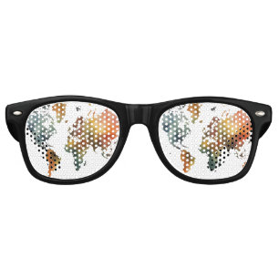 World map add your name text place city phone retro sunglasses