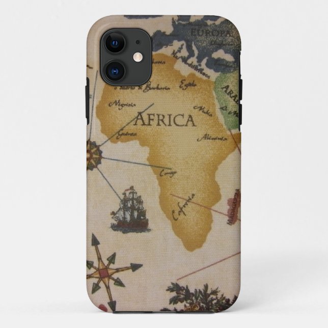 World Map - Africa Case-Mate iPhone Case (Back)