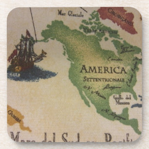 World Map - America Coaster