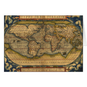 World Map Antique Ortelius Europe Travel