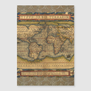 World Map Antique Ortelius Europe Travel