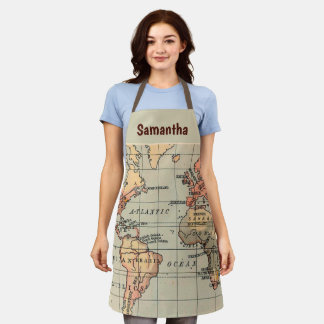 World Map  Apron