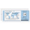 World Map Birthday Boarding Pass Ticket