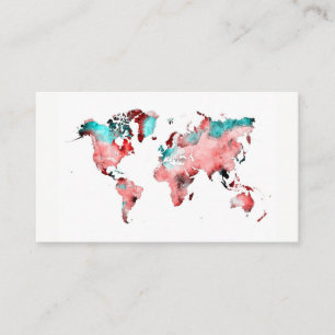 world map Business Cards